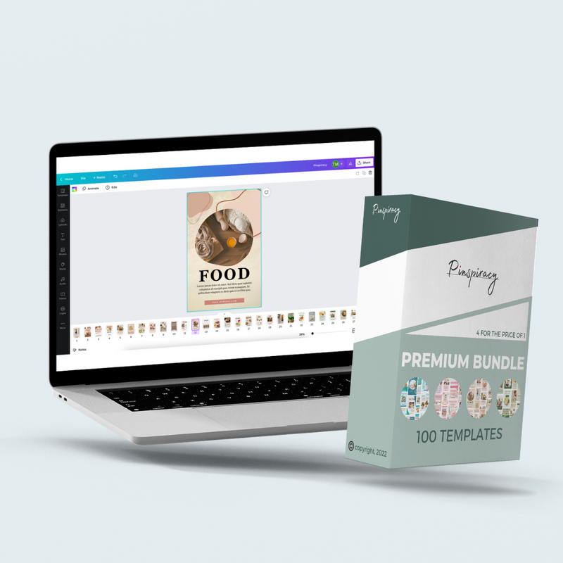 Food Blog Canva Templates Bundle