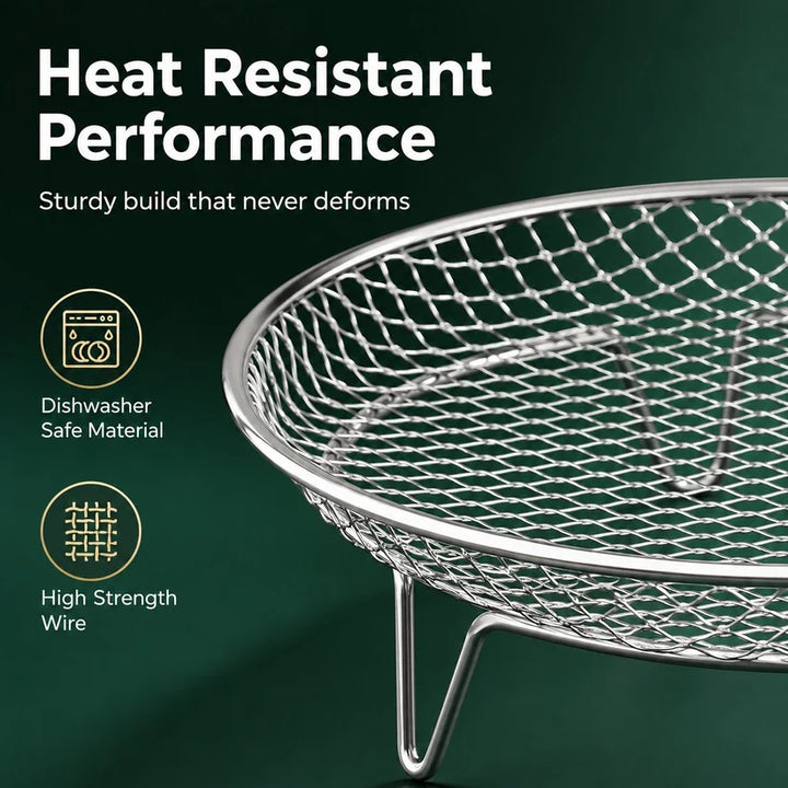 3-Tier Round Air Fryer Rack Set