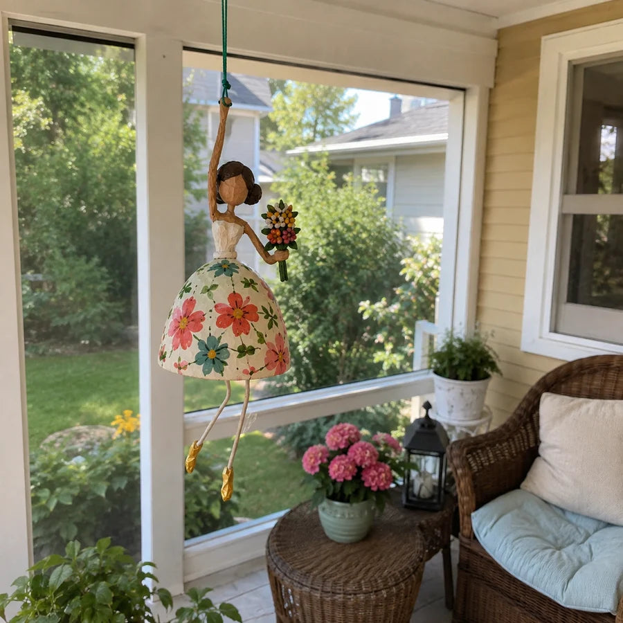 Whimsical Dancing Lady Hanging Ornament