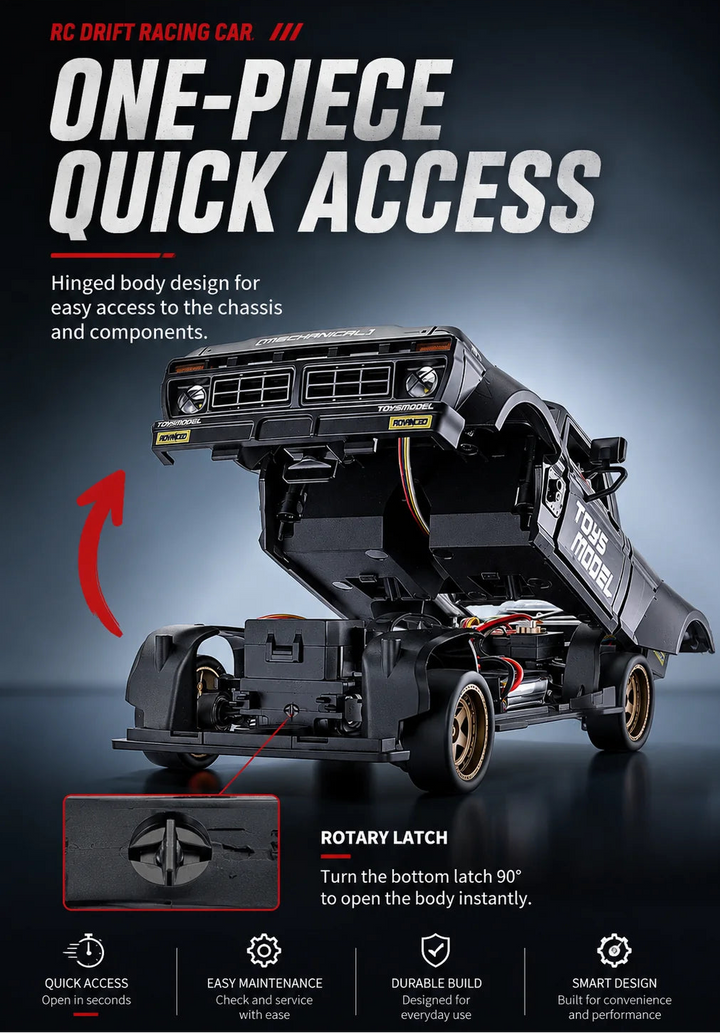 1:24 4WD Full Scale Drift Car RC Remote Control Drift Model Car