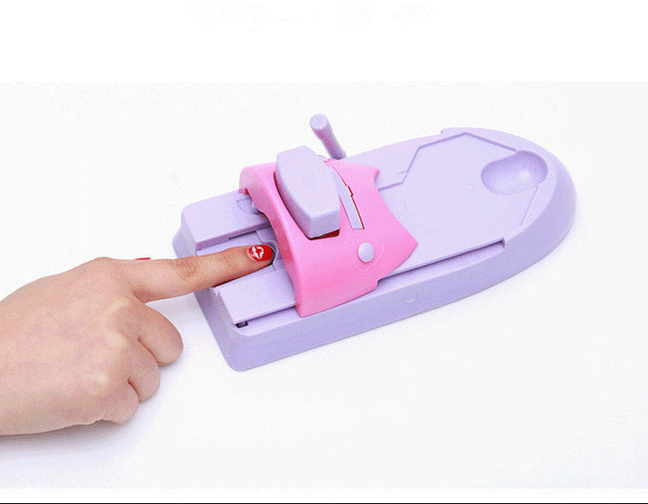 Silicone Nail Printing Machine Set with Flower Steel Plate