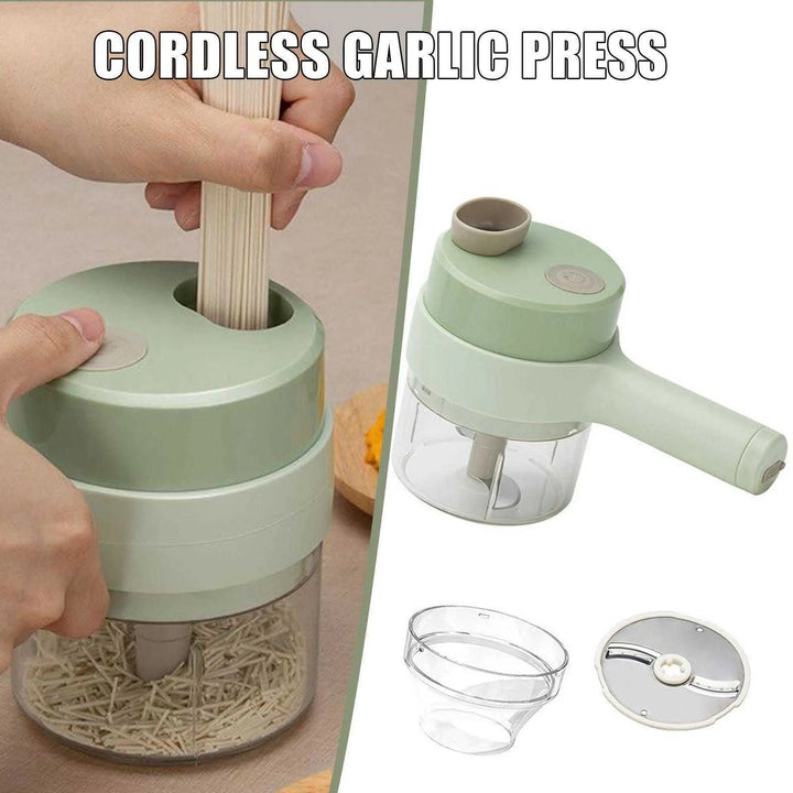 Electric Mini Chopper For Baby Food Blender Cordless Masher Portable Garlic Press