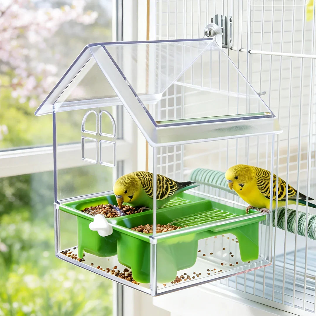 Pull-Out External Parrot Feeder