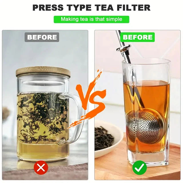 Stainless steel tea strainer