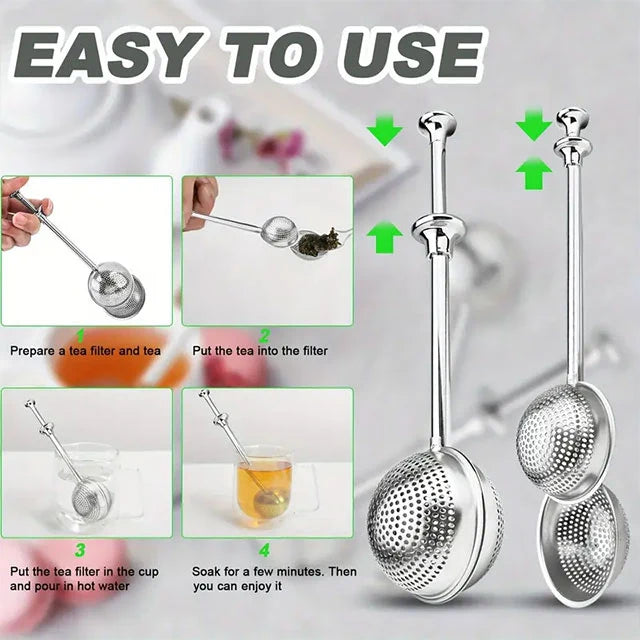 Stainless steel tea strainer
