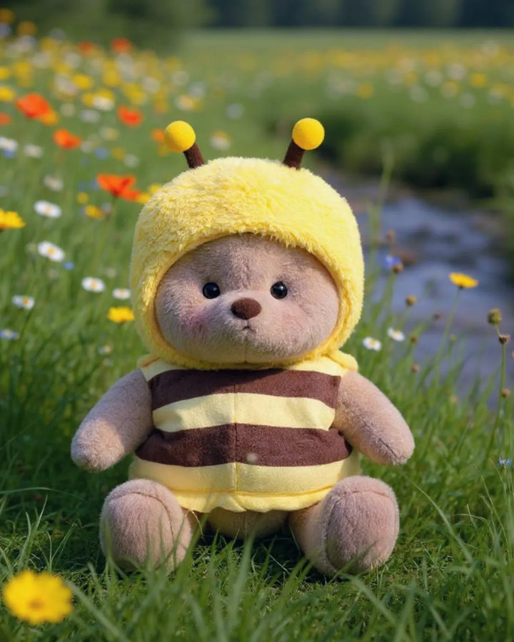 Get a hug Happy Little Honey Bee Bear | Handmade Jointed Teddy Bear Gift