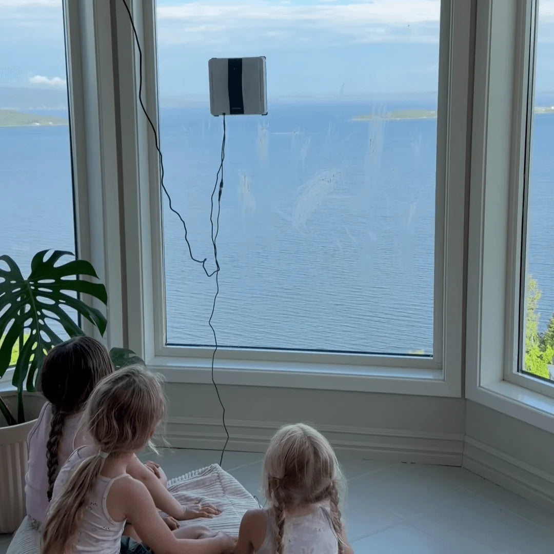 AI Window Cleaning Robot with Corner Cleaning