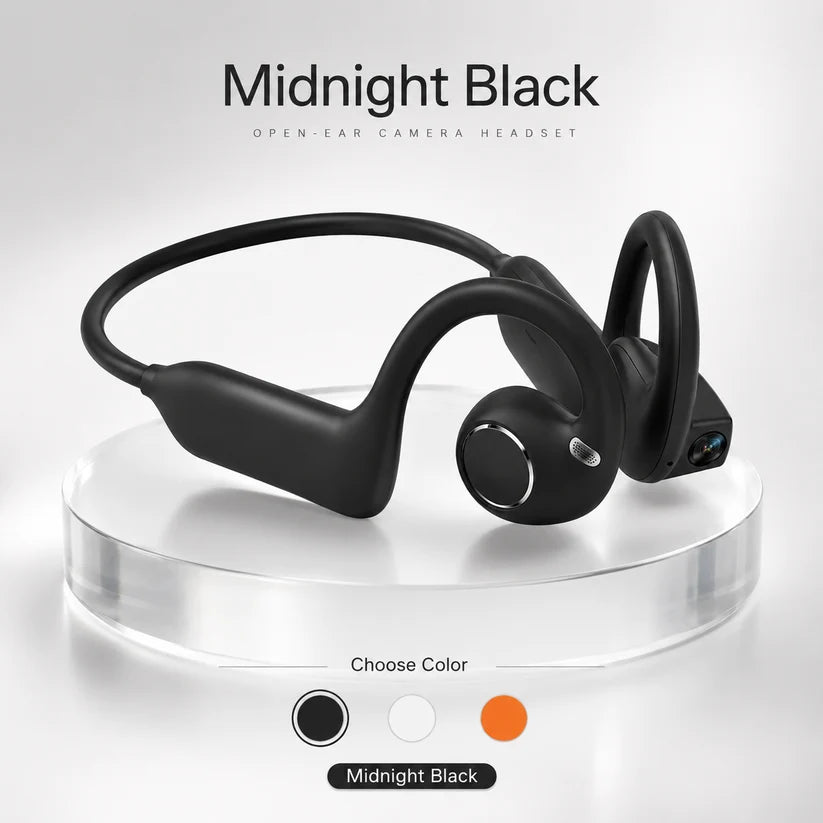 AI Smart Open-Ear Camera Headset