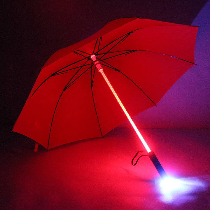 LED Fiber Optic Umbrella with Colorful Lights