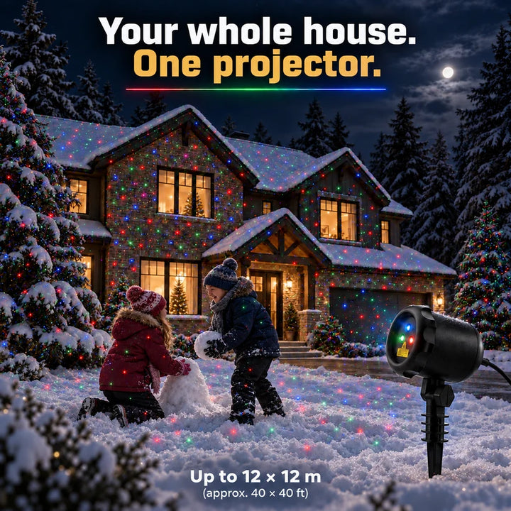 Outdoor Christmas projector