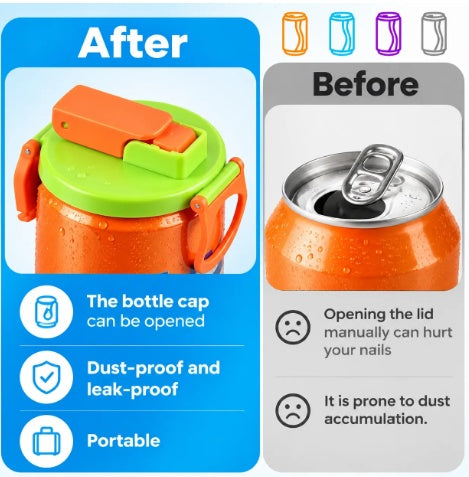 4 Pack Can Lids with Straws