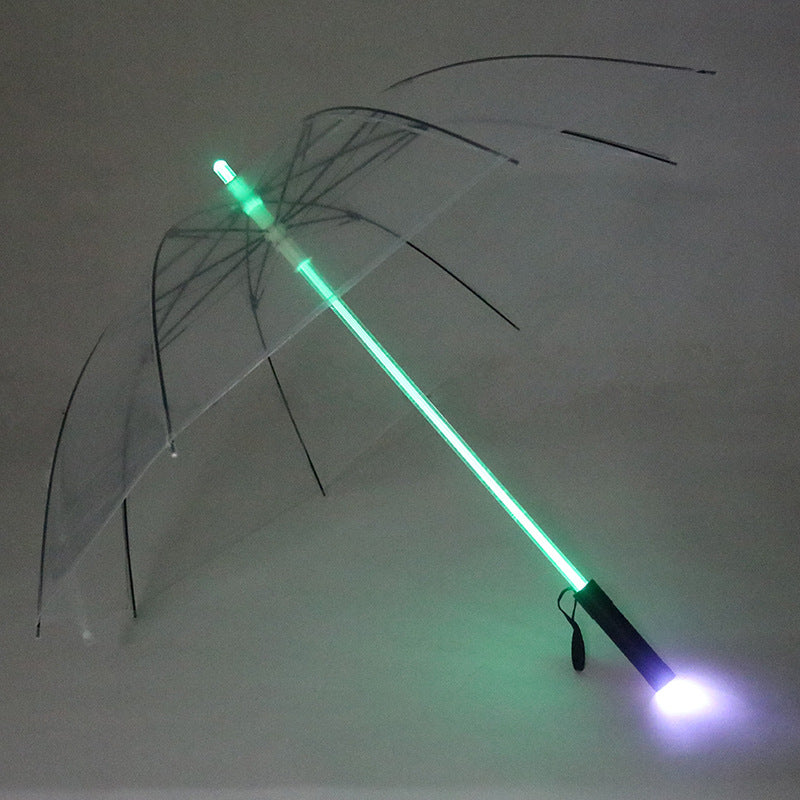 LED Fiber Optic Umbrella with Colorful Lights