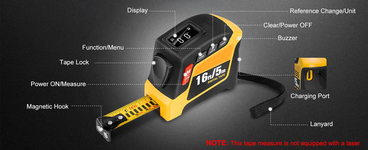 2-in-1 Digital Tape Measure