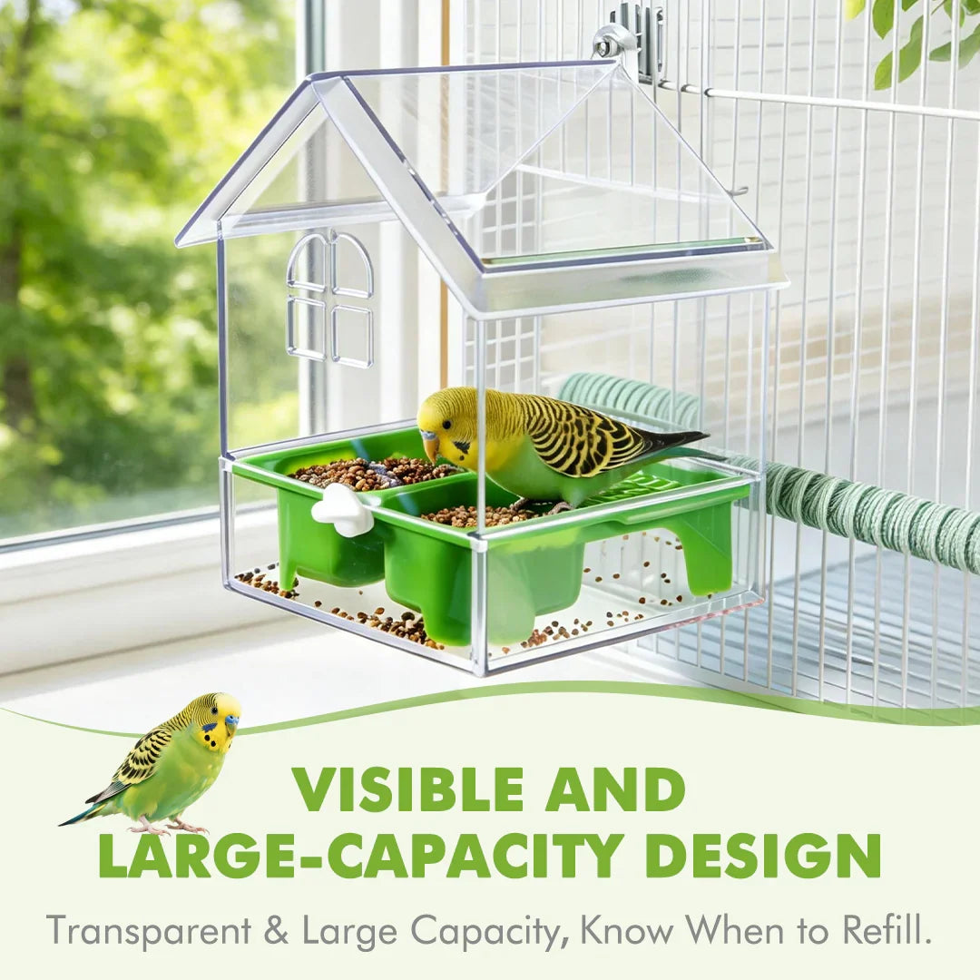 Pull-Out External Parrot Feeder