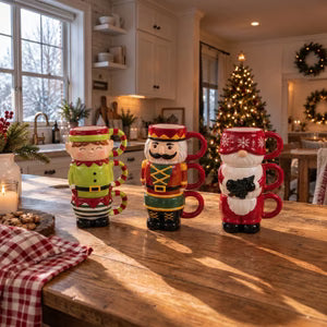 Creative Ceramic Christmas Couple Mug Set for Couples