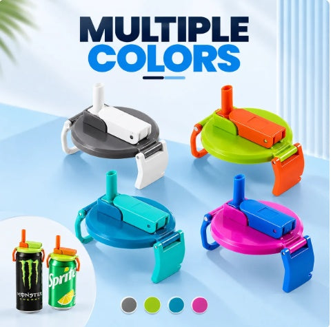 4 Pack Can Lids with Straws