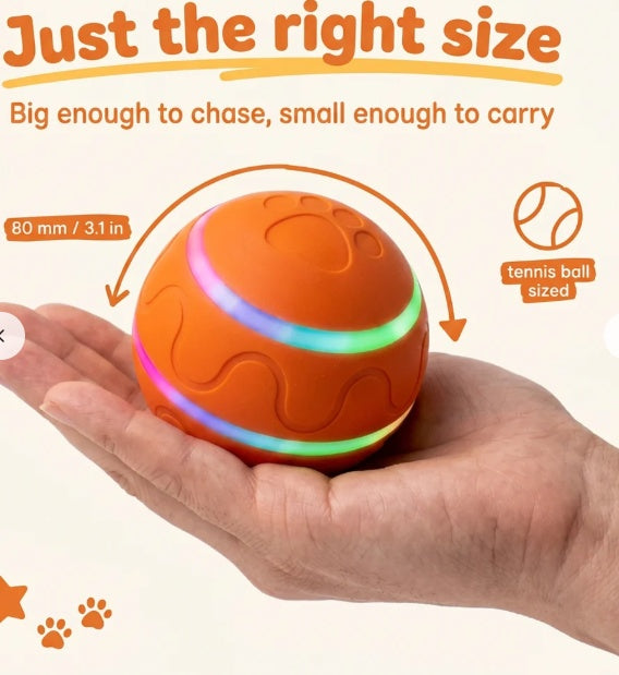 Interactive Rolling Ball Cat Toy with Gravity Sensor