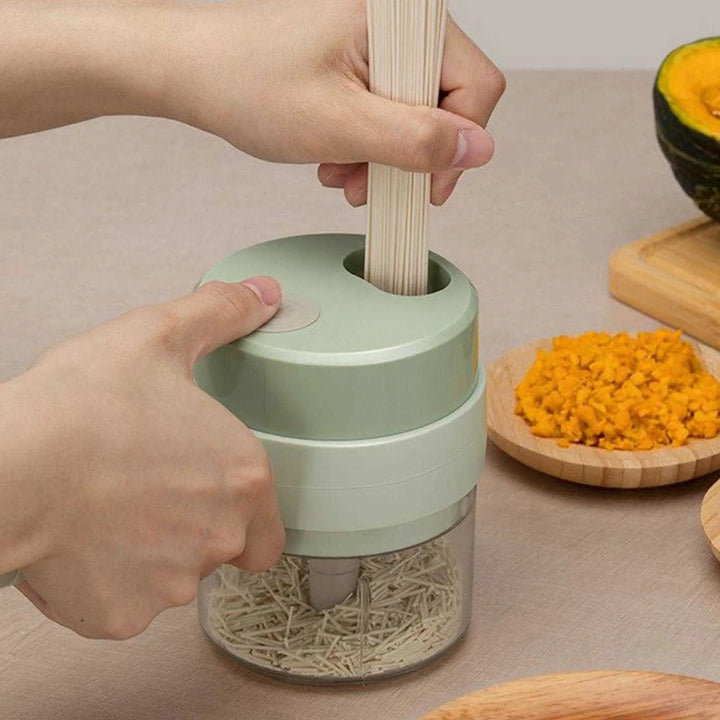 Electric Mini Chopper For Baby Food Blender Cordless Masher Portable Garlic Press