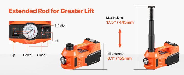 3-in-1 Electric Car Jack Kit