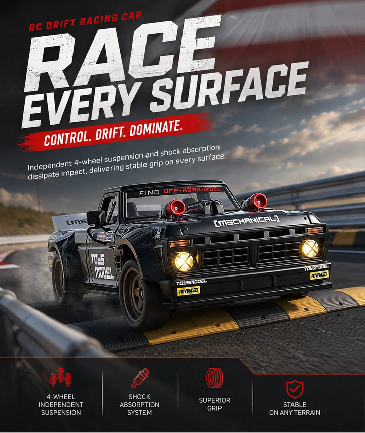 1:24 4WD Full Scale Drift Car RC Remote Control Drift Model Car