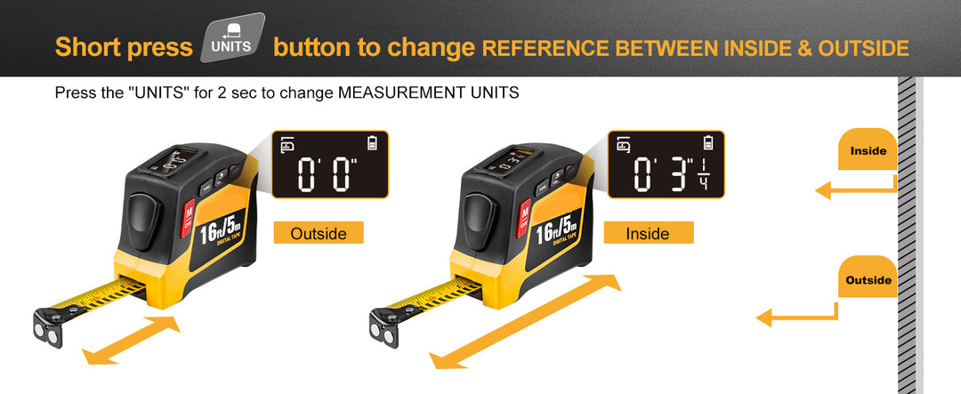 2-in-1 Digital Tape Measure
