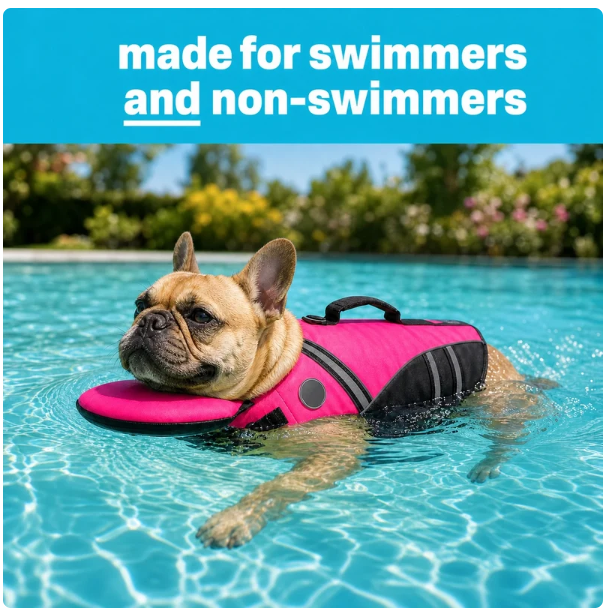 Dog Life Jacket With Chin Support