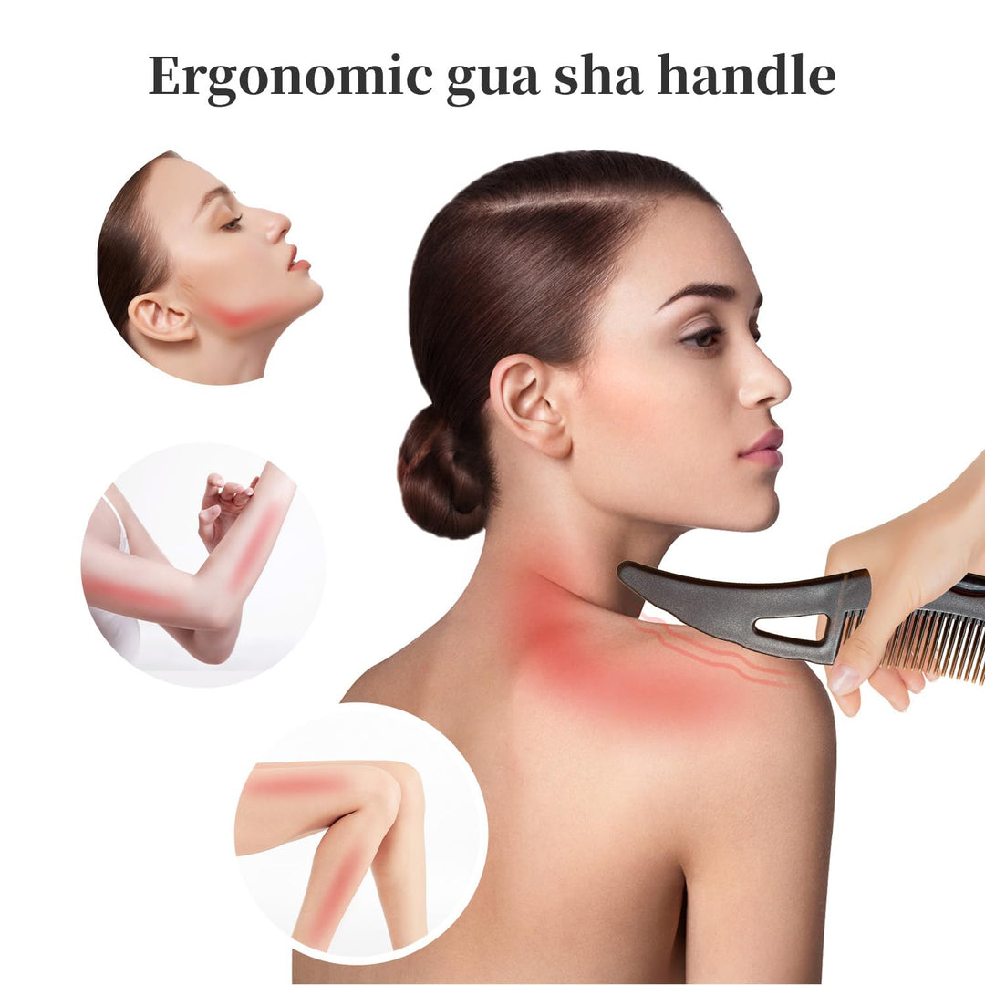 Self-Cleaning Dandruff Comb with Massage Handle & Hollow Teeth