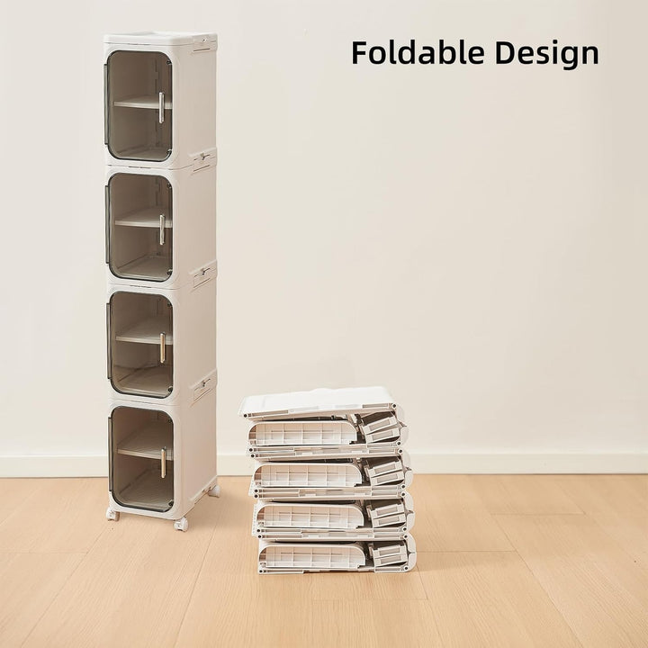 Slim Organizer with Magnetic Doors & Wheels
