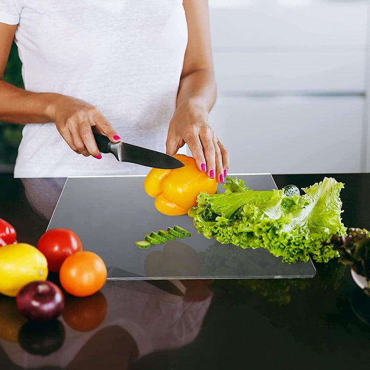 Clear Kitchen Cutting Board with Non-Slip Lip
