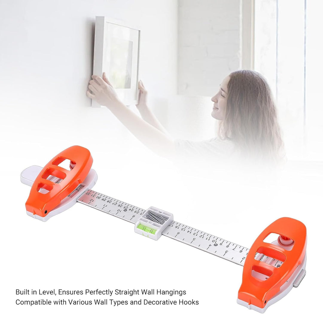 Magnetic Picture Hanging Tool with Level for Frames & Mirrors