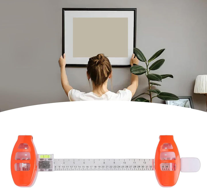 Magnetic Picture Hanging Tool with Level for Frames & Mirrors