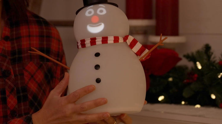 Animated Talking Snowman with Projector and Speaker