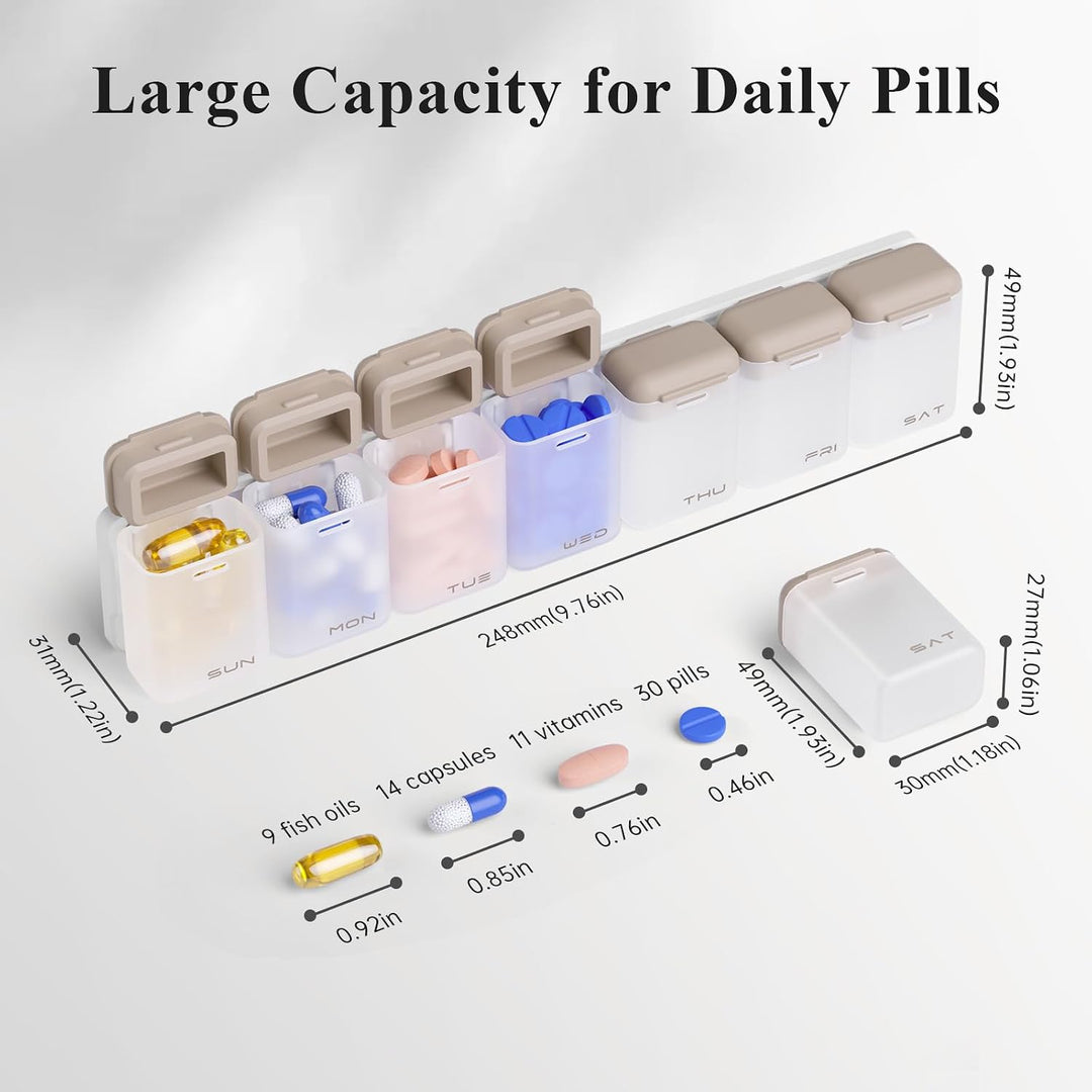 Weekly Pill Magnetic Organizer