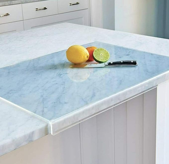 Clear Kitchen Cutting Board with Non-Slip Lip