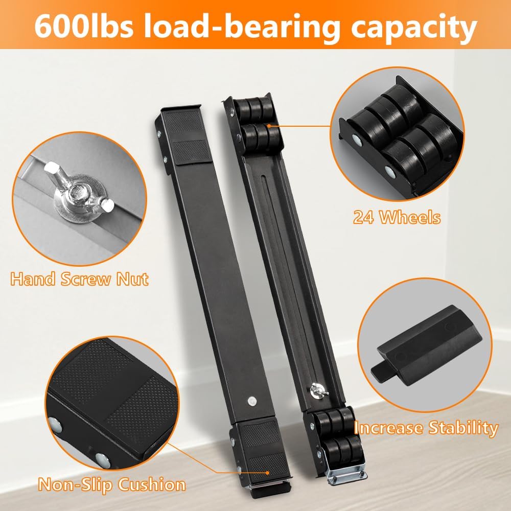 Heavy-Duty Extendable Appliance Rollers