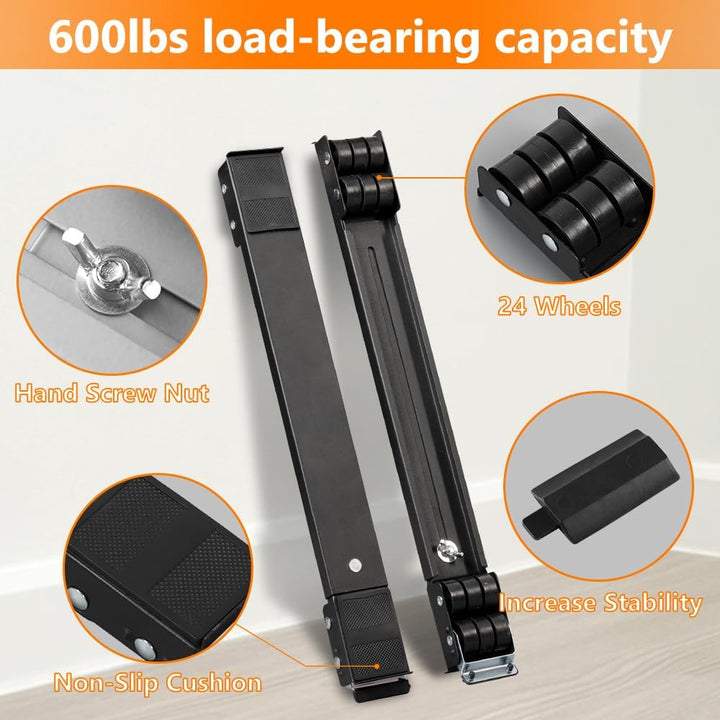 Heavy-Duty Extendable Appliance Rollers