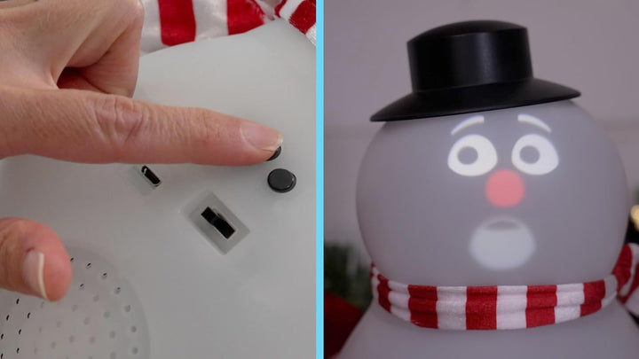 Animated Talking Snowman with Projector and Speaker