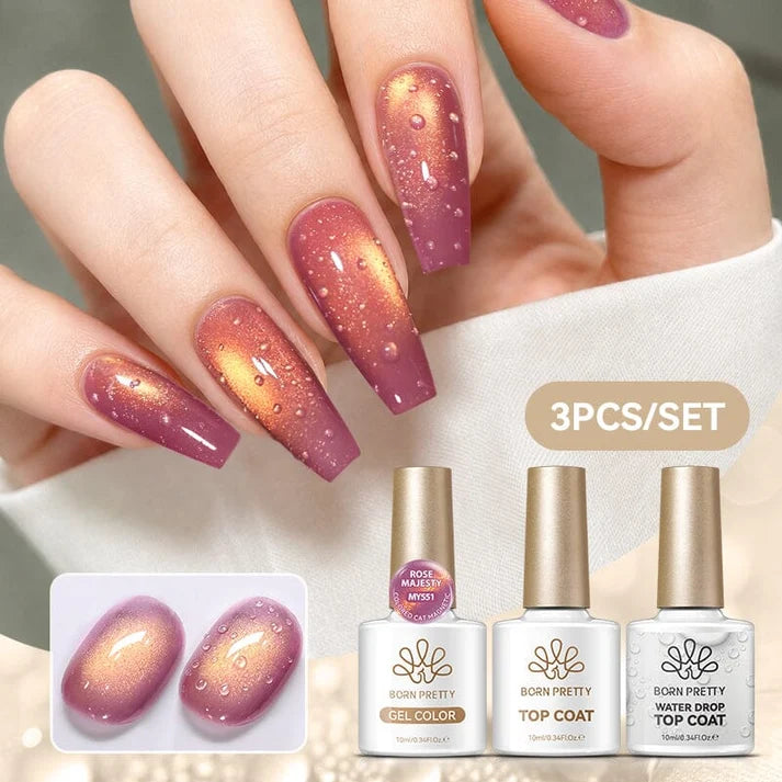 Water Drop Top Coat & Cat Magnetic Gel