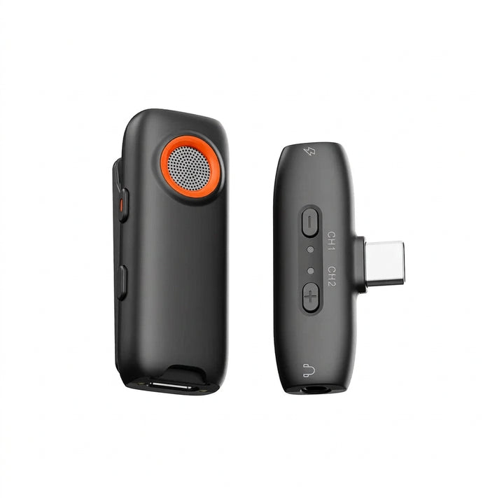 Wireless Clip-On Collar Microphone with Noise Reduction