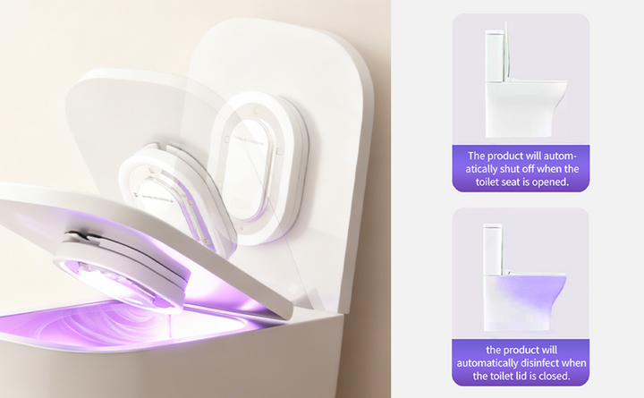 Smart UV-C Toilet Seat Sanitizer with USB-C Charging