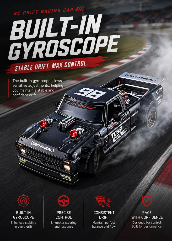 1:24 4WD Full Scale Drift Car RC Remote Control Drift Model Car