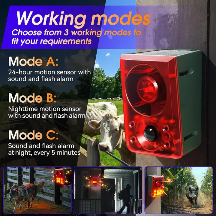 Solar Outdoor Motion Sensor Alarm