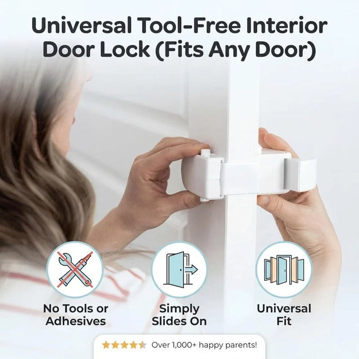 Child Safety Lock for Interior Doors