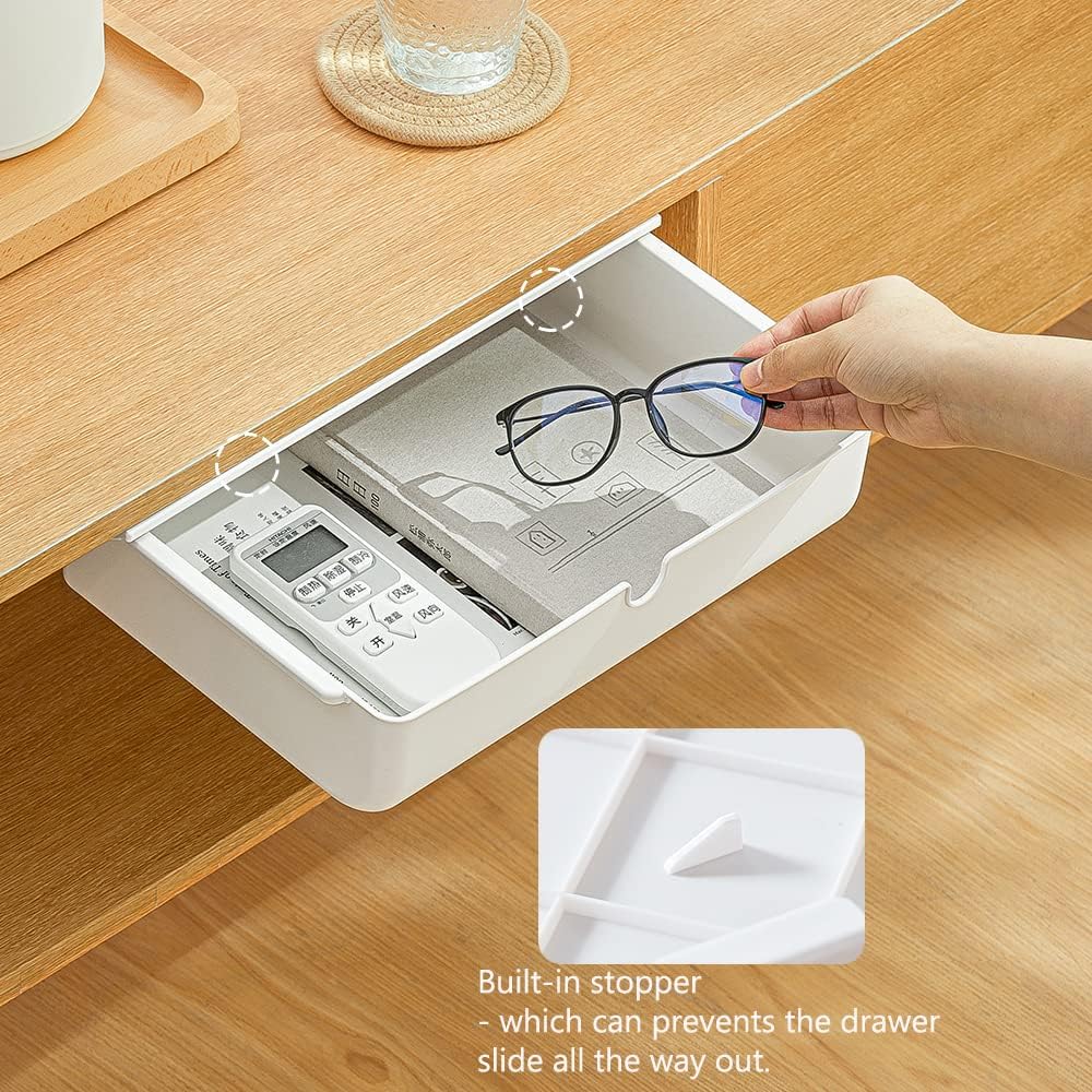 Under Desk Drawer Self-Stick Storage Organizer