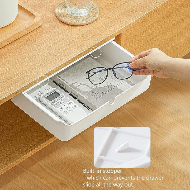 Under Desk Drawer Self-Stick Storage Organizer