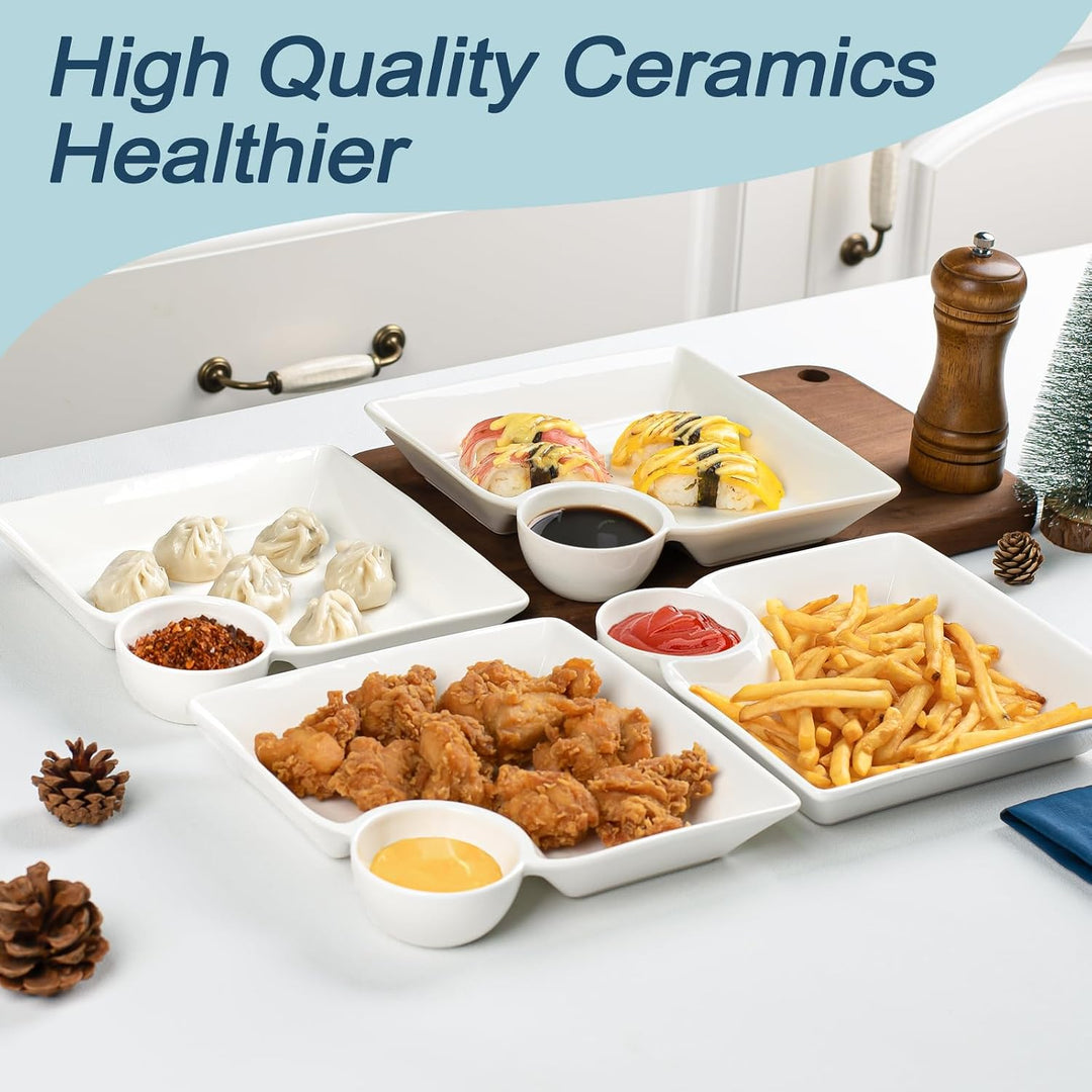Chip and Dip Serving Platter Set