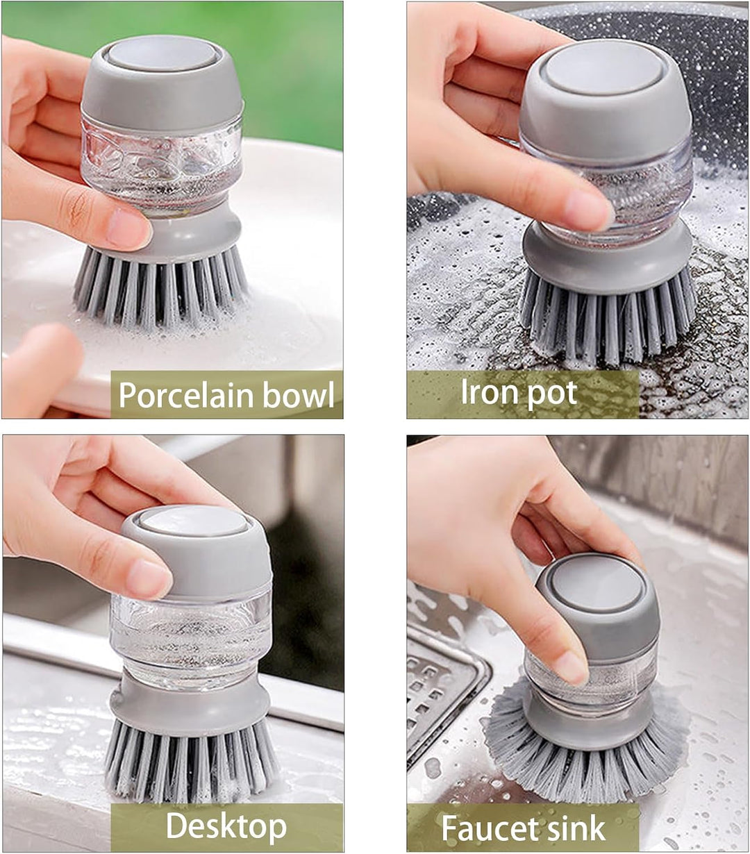 Soap Dispenser with Dish Brush