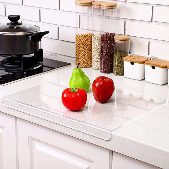 Clear Kitchen Cutting Board with Non-Slip Lip