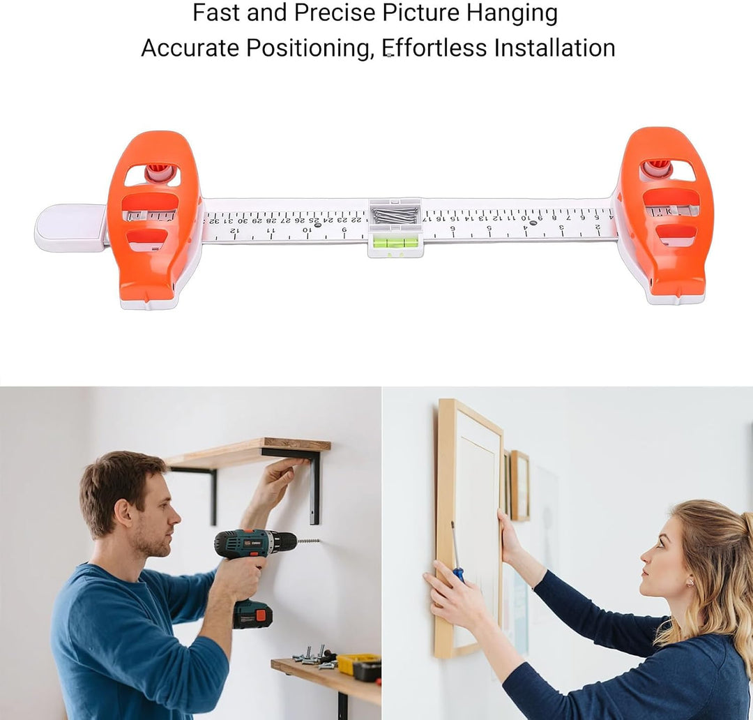 Magnetic Picture Hanging Tool with Level for Frames & Mirrors