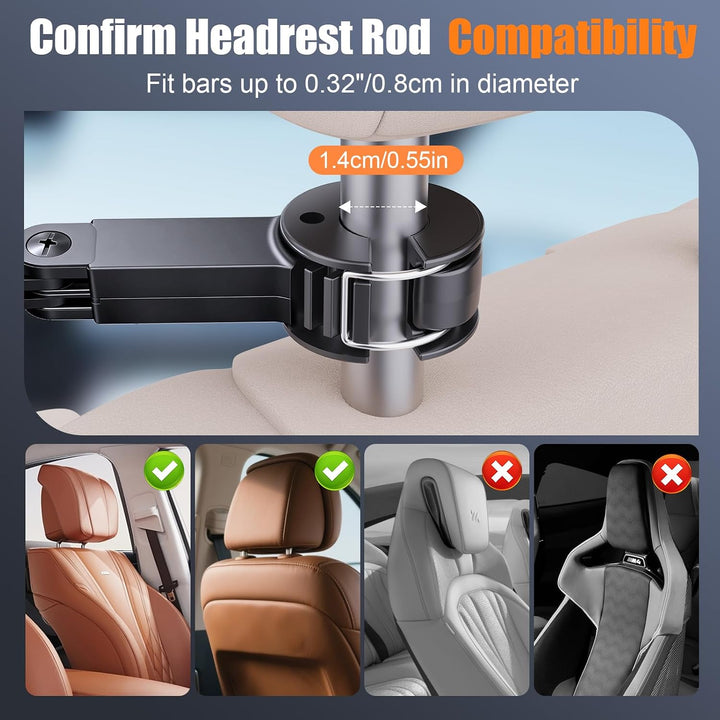 Dual Head Mini USB Car Fan